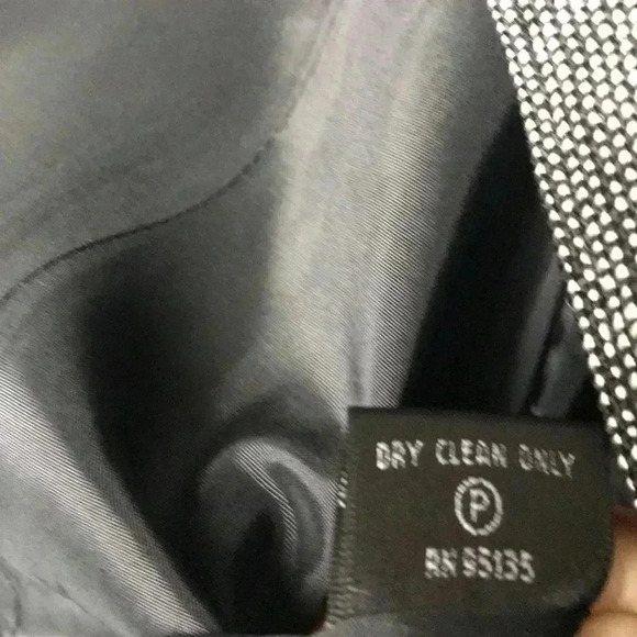 LAFAYETTE 148 WO SZ 4 SUIT JACKET BLACK SMALL PLAID HOOD SOLID CLEAN CONDITION - Picture 11 of 11